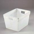 Minnesota Diversified Postal Tote, White, Corrugated Plastic, 18-1/2 in L, 13-1/4 in W, 12 in H 1577N